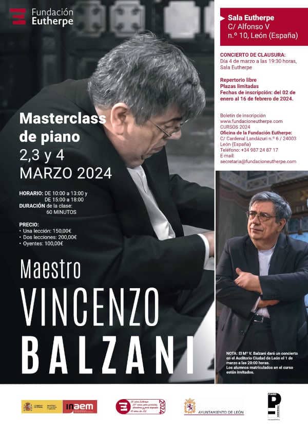 Clases magistrales con el maestro Vincenzo Balzani en la Fundación Eutherpe Clases magistrales con el maestro Vincenzo Balzani en la Fundación Eutherpe