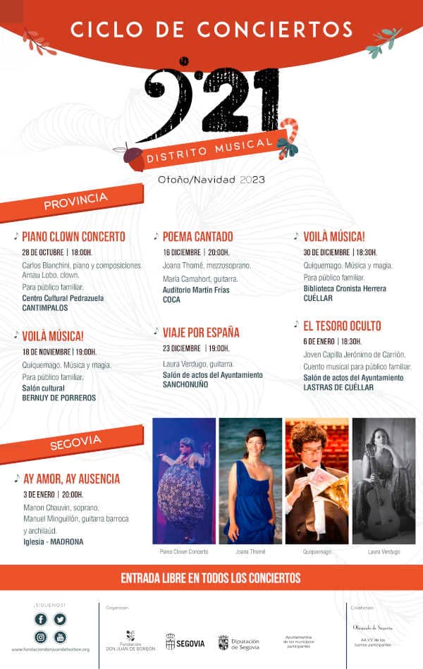 Siete actuaciones en la edición Otoño-Navidad de «921 Distrito Musical»