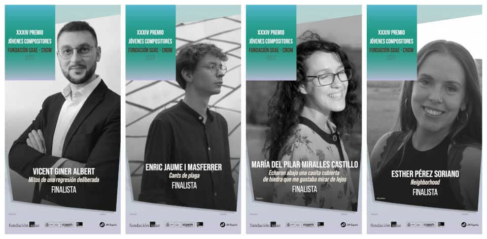 Finalistas del 34º Premio Jóvenes Compositores Fundación SGAE – CNDM
