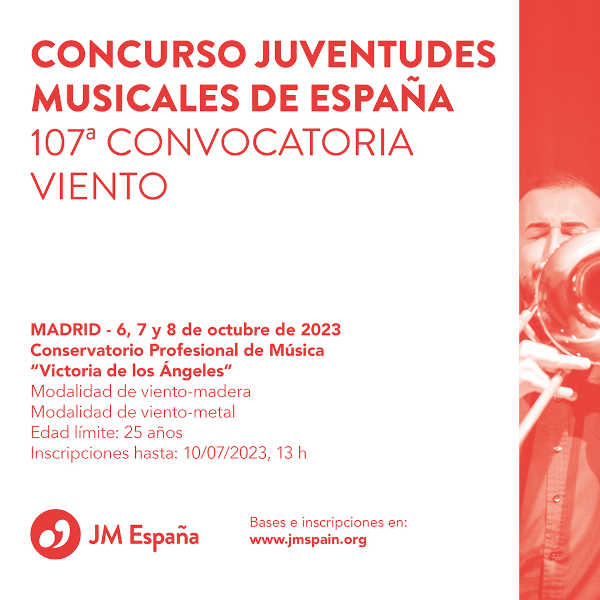 El Concurso Juventudes Musicales de España celebra su última edición del bienio 22/23