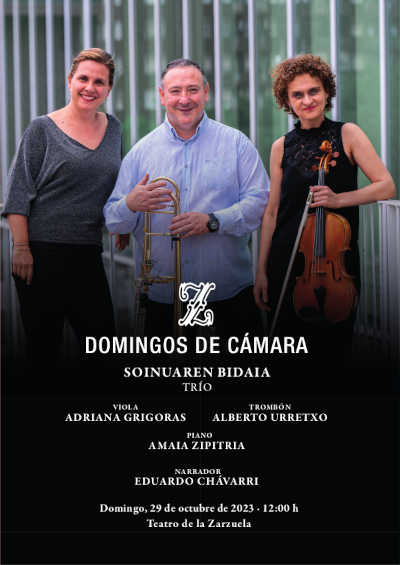 El trío Soinuaren Bidaia ofrece en el Teatro de la Zarzuela obras de compositoras españolas de diversas generaciones