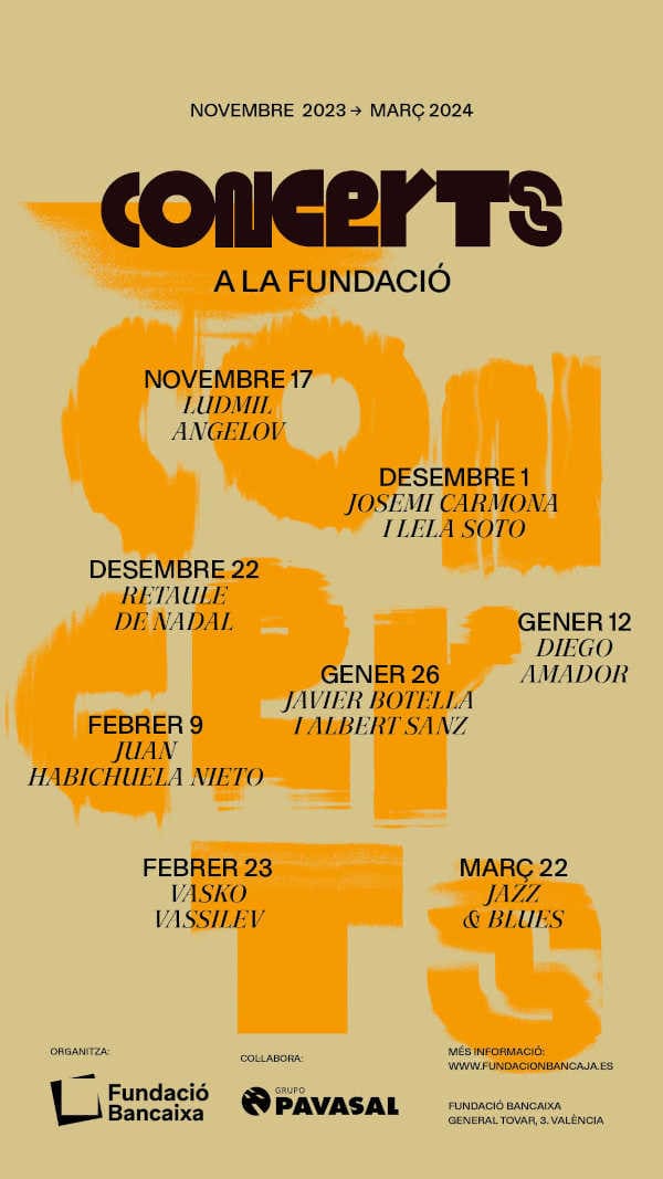 La música en directo vuelve a la Fundación Bancaja con un ciclo de flamenco, música clásica y jazz