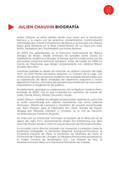 Le Concert de la Loge y Philippe Jaroussky presentan en España las «Arias Olvidadas» del barroco
