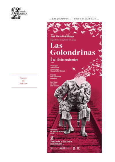 El Teatro de la Zarzuela recupera la aclamada producción de «Las golondrinas» de José María Usandizaga