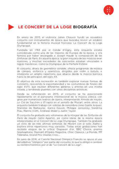 Le Concert de la Loge y Philippe Jaroussky presentan en España las «Arias Olvidadas» del barroco