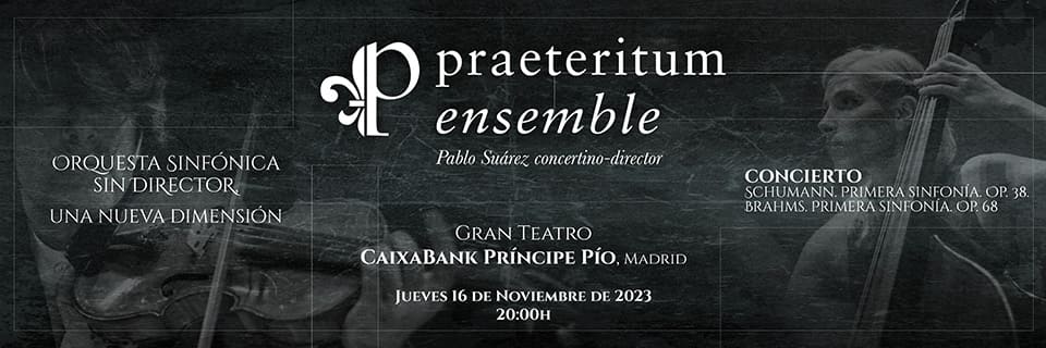 El Ensemble Praeteritum se convierte en orquesta de 43 músicos en el Gran Teatro Caixabank Príncipe Pío de Madrid