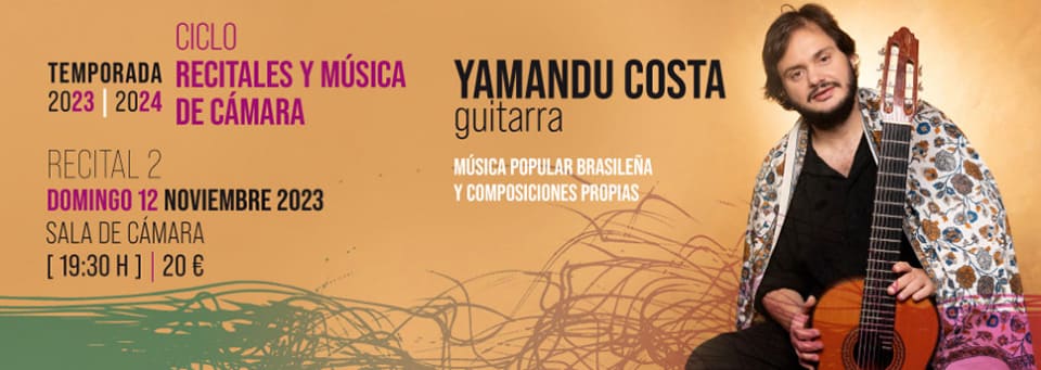 El guitarrista brasileño Yamandu Costa llega el domingo al Centro Cultural Miguel Delibes