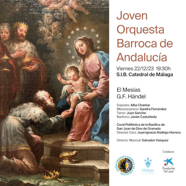 La VII Promoción de la Joven Orquesta Barroca de Andalucía dedicará su encuentro de diciembre a El Mesías de Händel