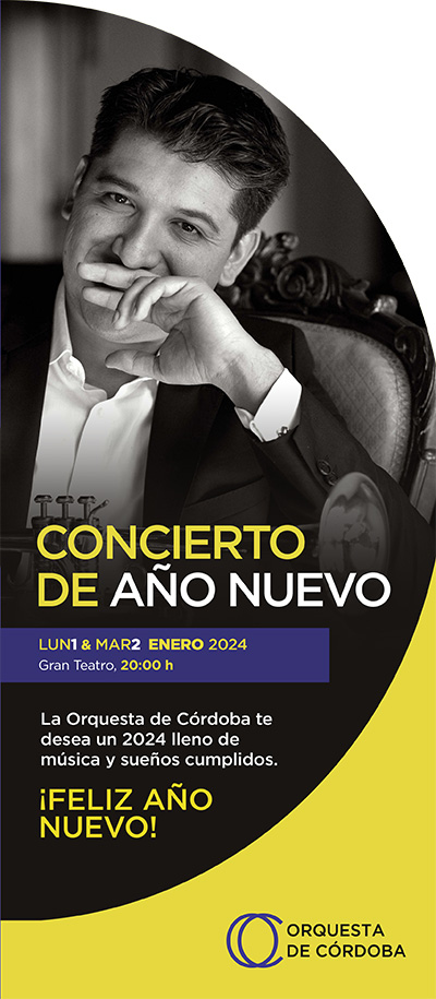 La Orquesta de Córdoba dará la bienvenida al Año Nuevo con Pacho Flores, Leo Rondón y el Manuel Hernández-Silva