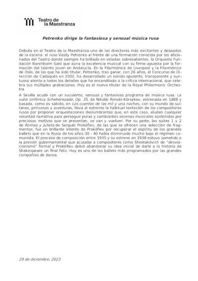 Debuta en el Teatro de la Maestranza la Orquesta Fundación Barenboim-Said Debuta en el Teatro de la Maestranza la Orquesta Fundación Barenboim-Said