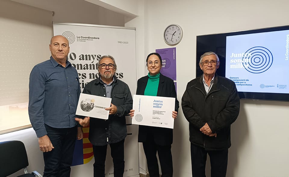 Àngela Gómez gana el Concurso de Composición de Pasodoble para Mujeres Compositoras de la Cosomuval Àngela Gómez gana el Concurso de Composición de Pasodoble para Mujeres Compositoras de la Cosomuval