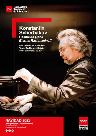 El pianista Konstantin Scherbakov despide mañana 2023 en San Lorenzo de El Escorial