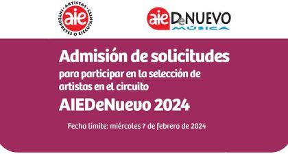 ¡Abierta la convocatoria Ciclo AIEDeNuevo 2024!