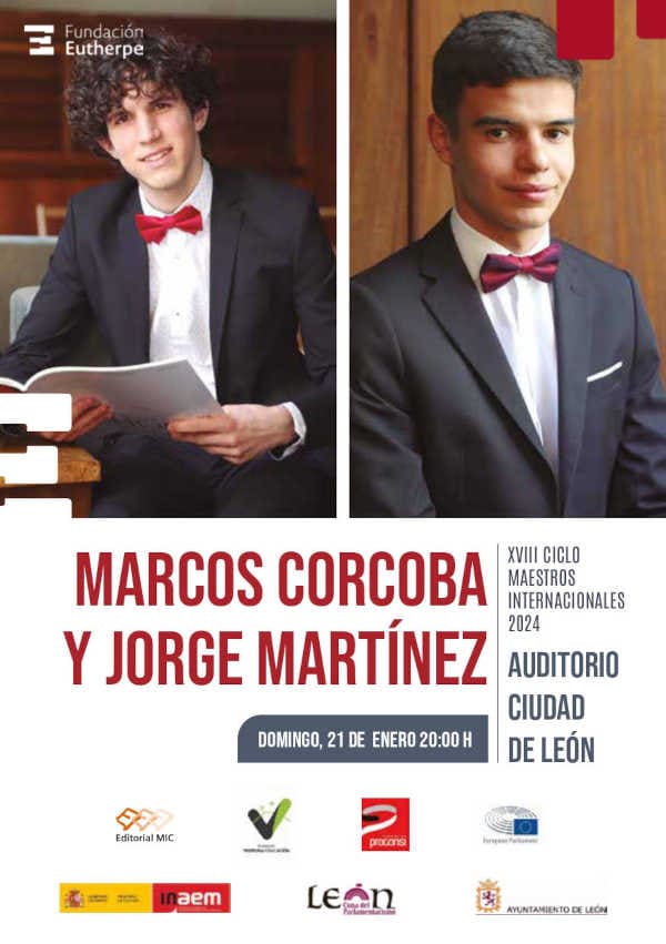 La Fundación Eutherpe presenta un concierto de dos jóvenes pianistas leoneses en el Auditorio León