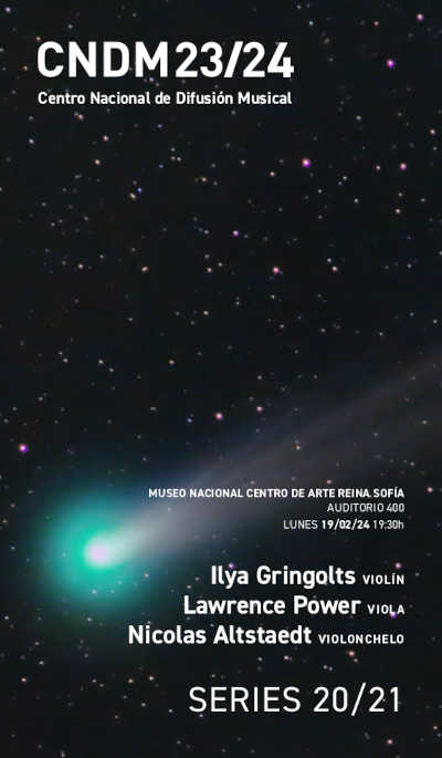 Ilya Gringolts, Lawrence Power y Nicolas Altstaedt interpretan grandes obras de Schoenberg y Rihm