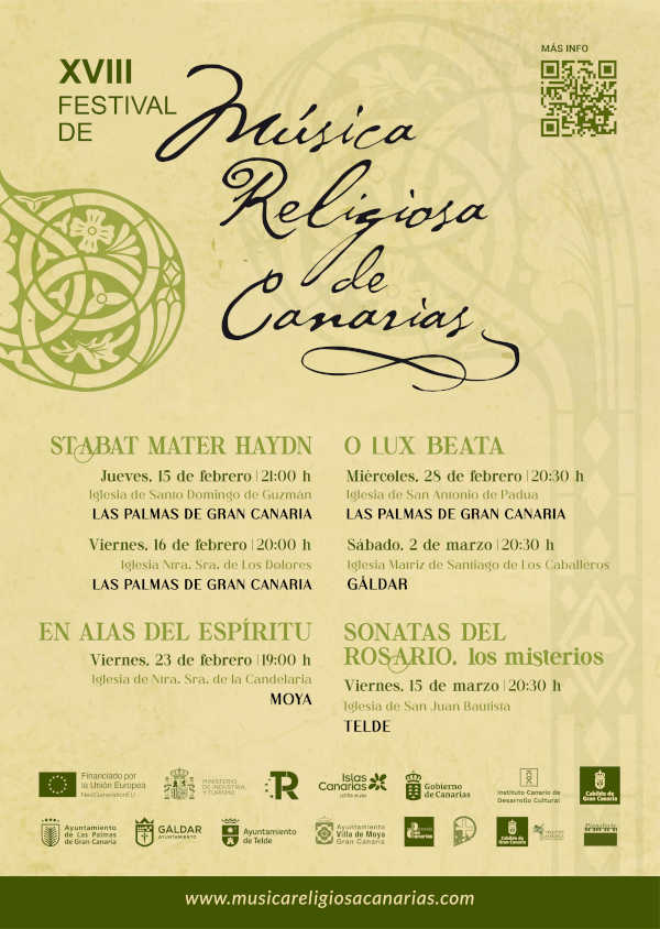 El programa de música religiosa Éxtasis a lo divino se presenta en La Palma, El Hierro, Fuerteventura y Lanzarote