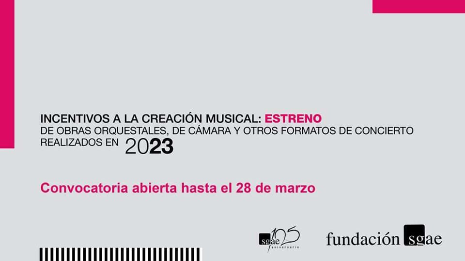 La Fundación SGAE destina 130.000 euros para incentivar la creación sinfónica en 2024