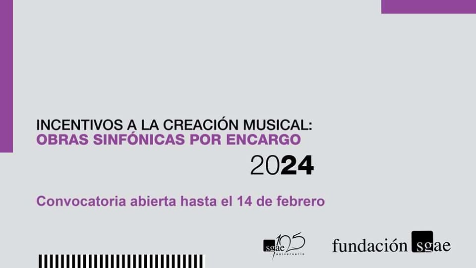 La Fundación SGAE destina 130.000 euros para incentivar la creación sinfónica en 2024