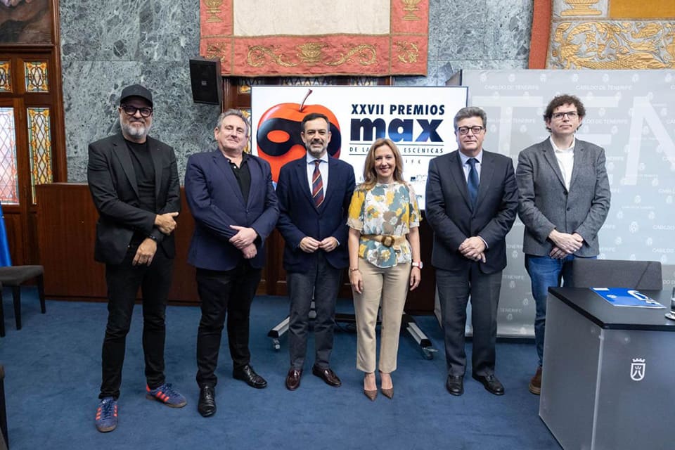 Los Premios Max 2024 se celebran en el Auditorio de Tenerife en julio