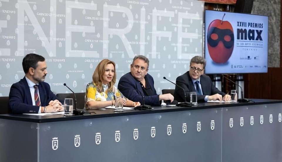 Los Premios Max 2024 se celebran en el Auditorio de Tenerife en julio