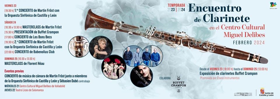 La Orquesta Sinfónica de Castilla y León organiza un amplio programa de actividades en torno al clarinete
