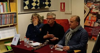 Josep Lluís Galiana presentación su libro "La libre improvisación musical" en Madrid
