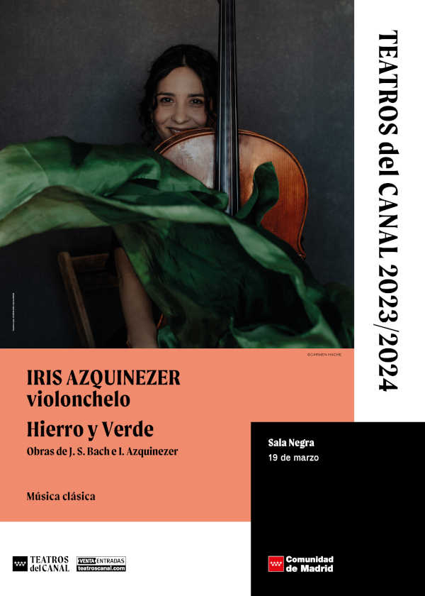 La violonchelista Iris Azquinezer liga su propia música con las suites de Bach en una trilogía que cierra en Teatros del Canal