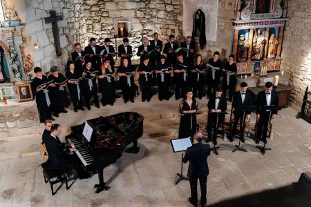 Imagen del estreno en Roma del oratorio. Sociedad Coral de Bilbao