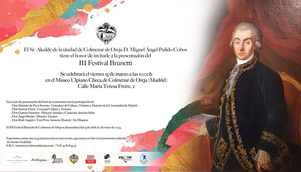 Se presenta la tercera edición del Festival Brunetti de Colmenar de Oreja Se presenta la tercera edición del Festival Brunetti de Colmenar de Oreja