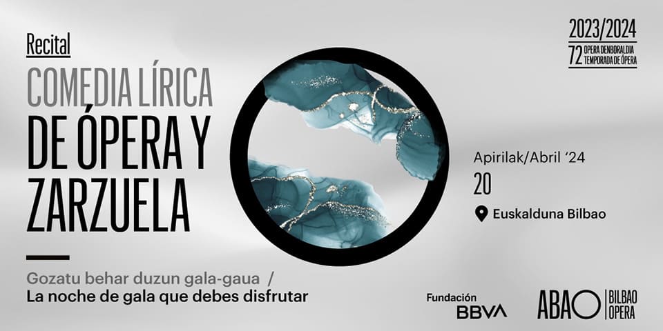 Juan Jesús Rodríguez y Graciela Moncloa protagonizan una Gala Lírica de Ópera y Zarzuela en ABAO Bilbao Opera Juan Jesús Rodríguez y Graciela Moncloa protagonizan una Gala Lírica de Ópera y Zarzuela en ABAO Bilbao Opera