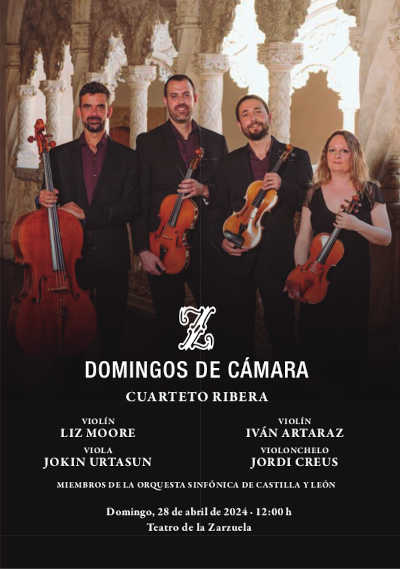 El Cuarteto Ribera ofrece en el Teatro de la Zarzuela un concierto de compositoras españolas con un estreno absoluto