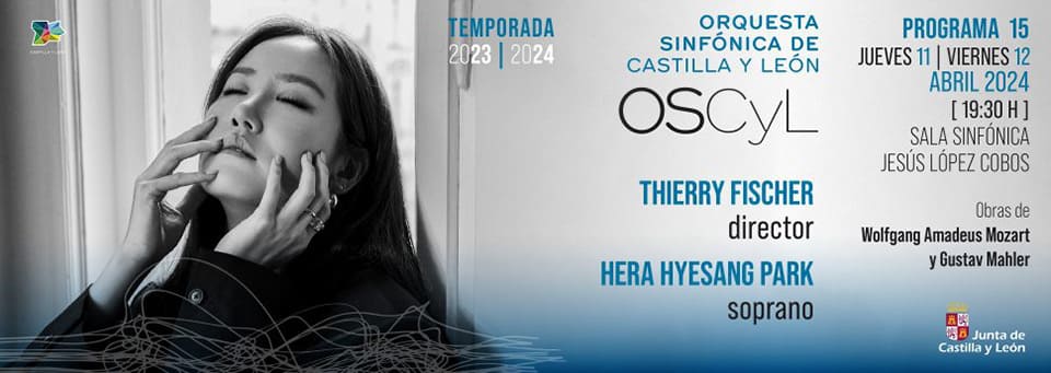 La Orquesta Sinfónica de Castilla y León dirigida por su director titular Thierry Fischer interpreta a Mozart y Mahler