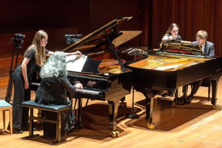 Marta Argerich y Pablo Galdo