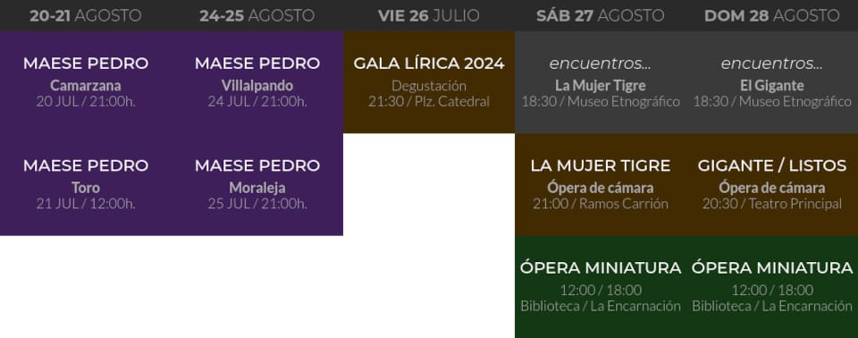 Celebrando la grandeza de la ópera: Novena edición del Festival Little Ópera de Zamora Celebrando la grandeza de la ópera: Novena edición del Festival Little Ópera de Zamora