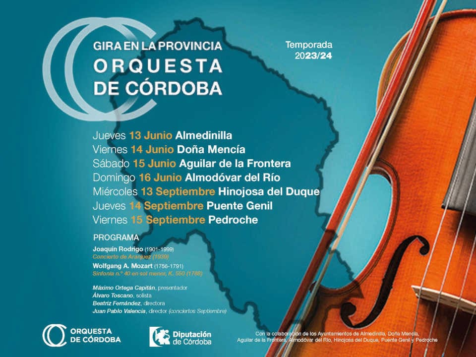 La Diputación y la Orquesta de Córdoba inician por segundo año consecutivo, su gira por la provincia La Diputación y la Orquesta de Córdoba inician por segundo año consecutivo, su gira por la provincia