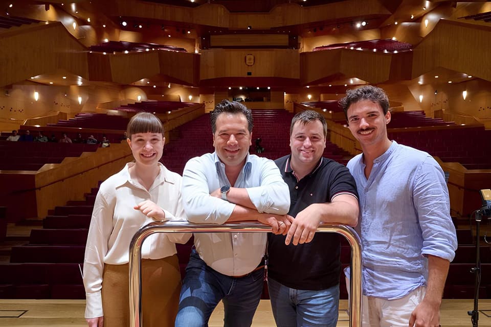 Alumnado de dirección de orquesta de Musikene ha estrenado el pódium de Euskadiko Orkestra