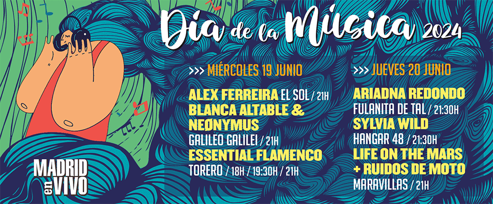 El Día de la Música 2024 se celebra en las salas de Madrid en vivo con 20 conciertos