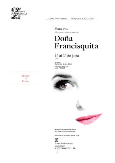 La premiada versión de «Doña Francisquita» de Lluís Pasqual regresa al Teatro de la Zarzuela