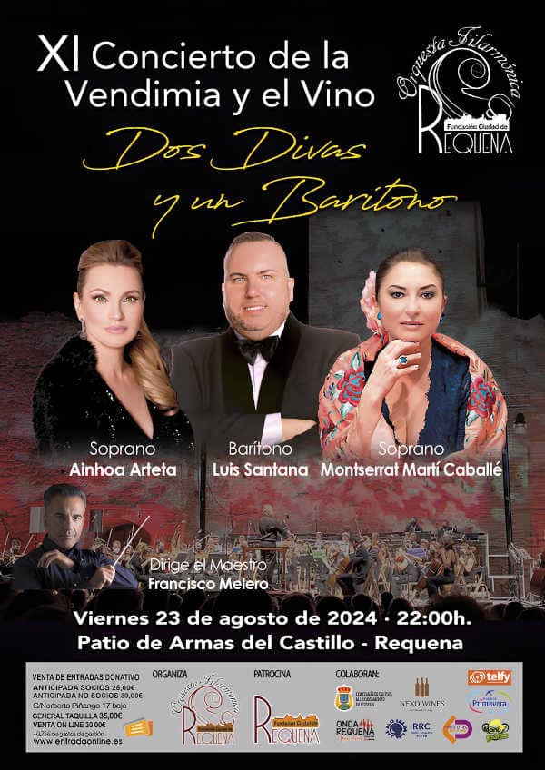 La Orquesta Filarmónica de Requena presenta el «XI Concierto de la vendimia y el vino»