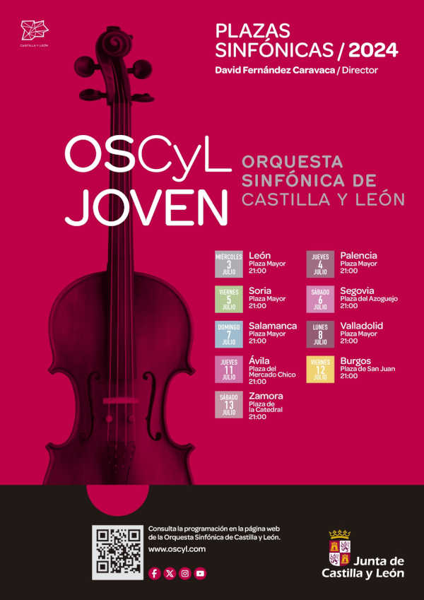 La Junta presenta la gira de verano de la Oscyl y los programas «Plazas Sinfónicas» y «Grandes Conciertos Sinfónicos» La Junta presenta la gira de verano de la Oscyl y los programas «Plazas Sinfónicas» y «Grandes Conciertos Sinfónicos»