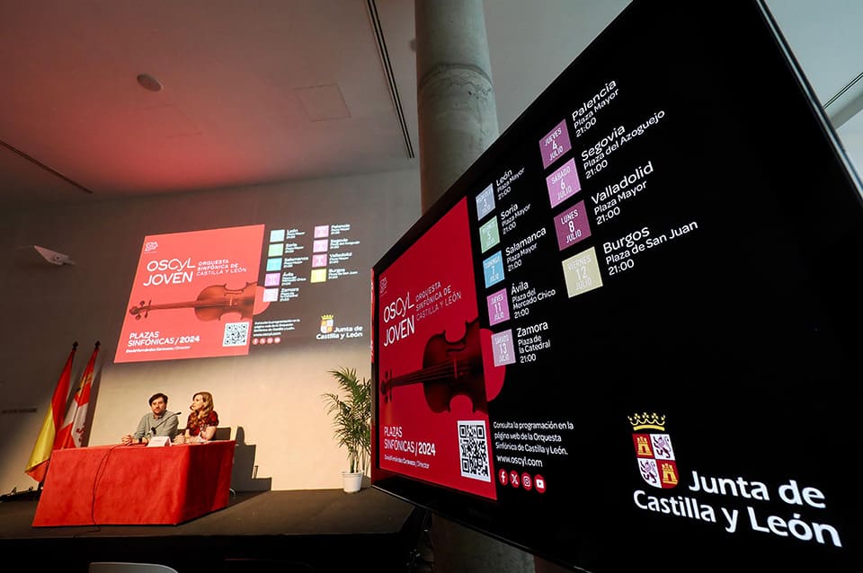 La Junta presenta la gira de verano de la Oscyl y los programas «Plazas Sinfónicas» y «Grandes Conciertos Sinfónicos» La Junta presenta la gira de verano de la Oscyl y los programas «Plazas Sinfónicas» y «Grandes Conciertos Sinfónicos»
