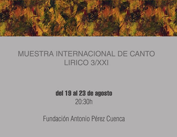 La Fundación Antonio Pérez acoge la 3º edición de La Muestra Internacional de Canto Lírico XXI