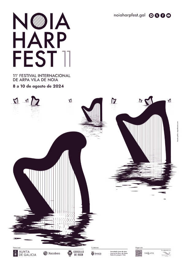 Noia Harp Fest, el único festival del noroeste peninsular en el que el arpa es protagonista absoluto