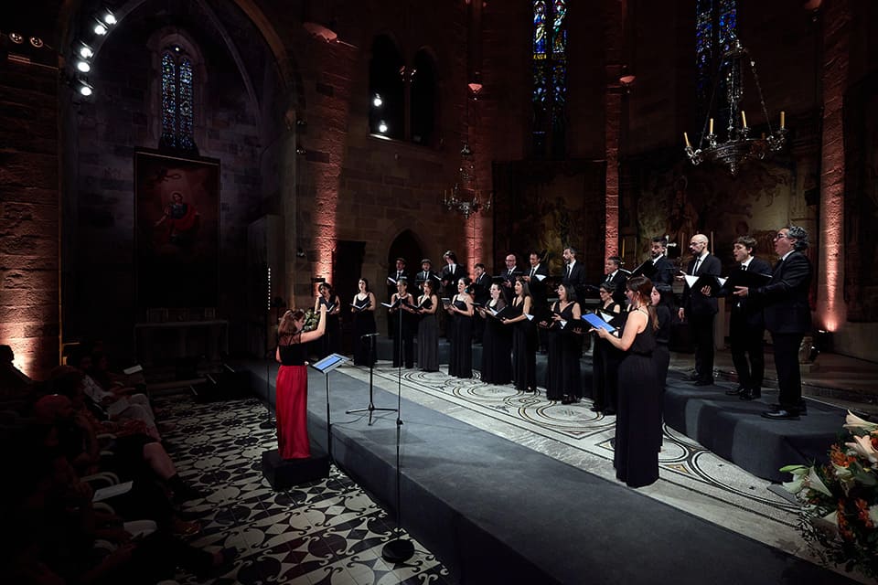 El Cor de Cambra del Palau de la Música interpreta un diálogo brillante en el Festival Perelada El Cor de Cambra del Palau de la Música interpreta un diálogo brillante en el Festival Perelada