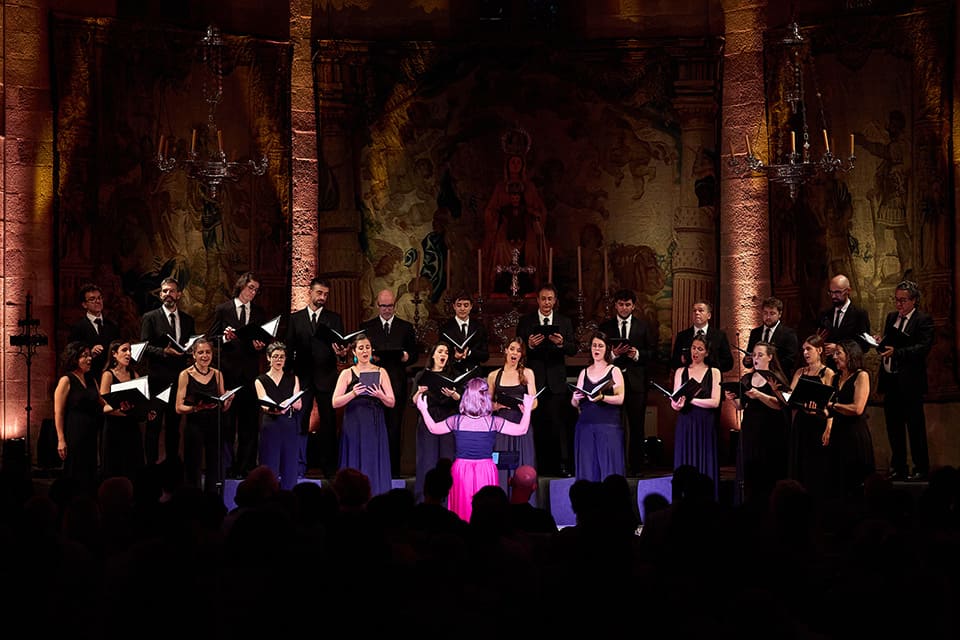 El Cor de Cambra del Palau de la Música interpreta un diálogo brillante en el Festival Perelada El Cor de Cambra del Palau de la Música interpreta un diálogo brillante en el Festival Perelada