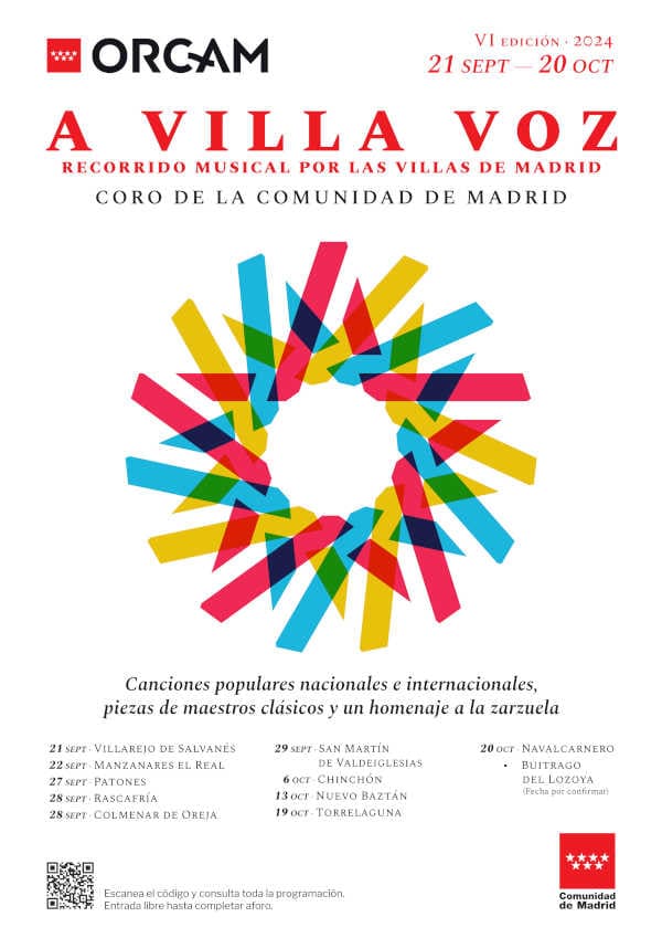El ciclo «A Villa Voz» de la ORCAM presenta un recorrido musical por las once villas de la Comunidad de Madrid