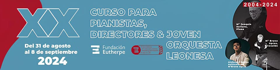 Nota de agradecimiento y reconocimiento a los artífices del Curso para Pianistas, Directores y Orquesta durante estos 20 años