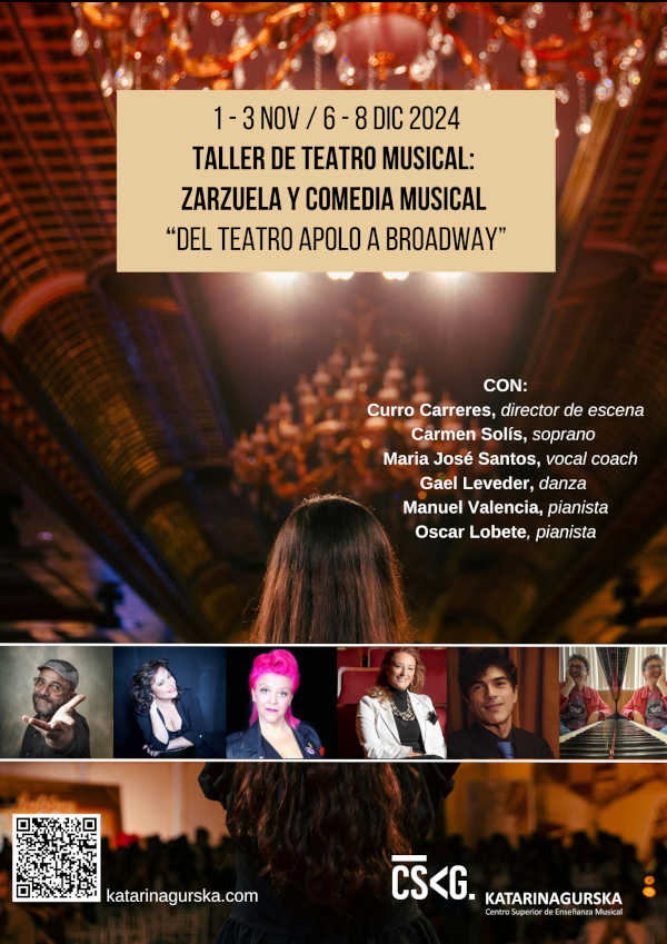 Taller de Teatro Musical: Zarzuela y Comedia Musical en el Centro Superior Katarina Gurska