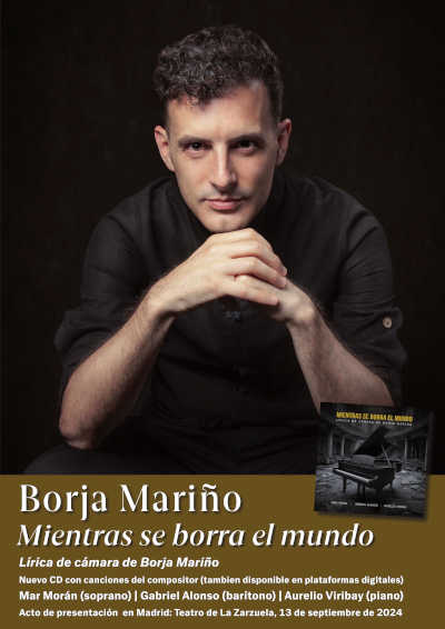 Borja Mariño presenta el CD Mientras se borra el mundo