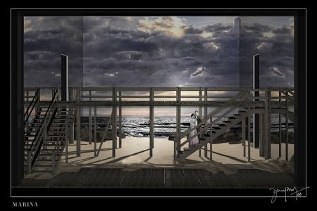 El Teatro de la Zarzuela abre la Temporada 24/25 con una nueva y deslumbrante producción de «Marina» Boceto para escenografía de «Marina»